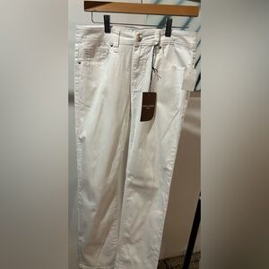 Indigo Wisdom Men's White Straight Jeans